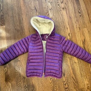 SAVE THE DUCK Kids Purple Puffer Jacket